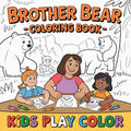 Brother Bear Smart Guide – Forest Adventure Coloring Book (Digital Printable PDF)